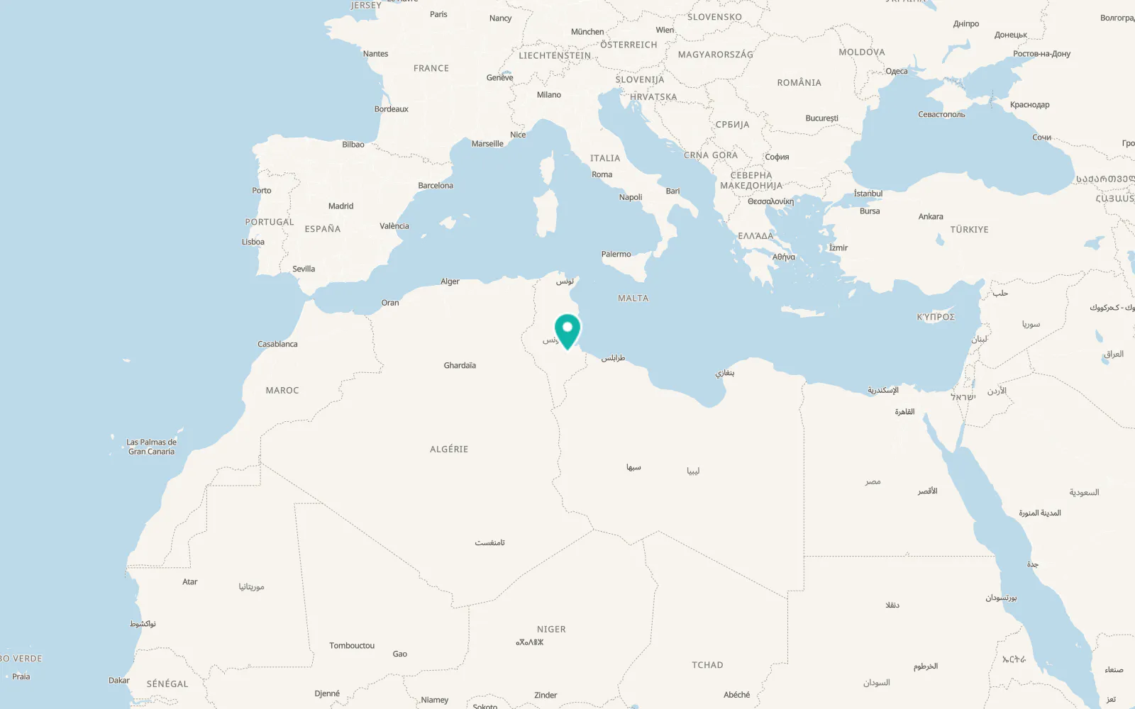 Map of Ghomrassen