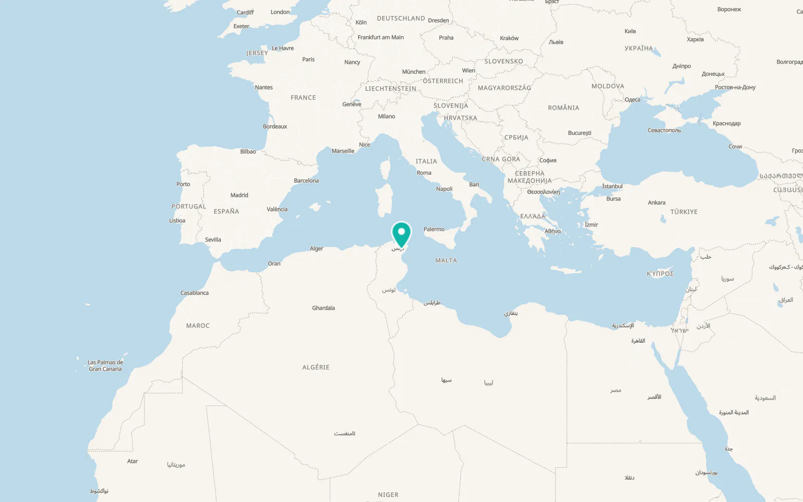 Map of Grombalia