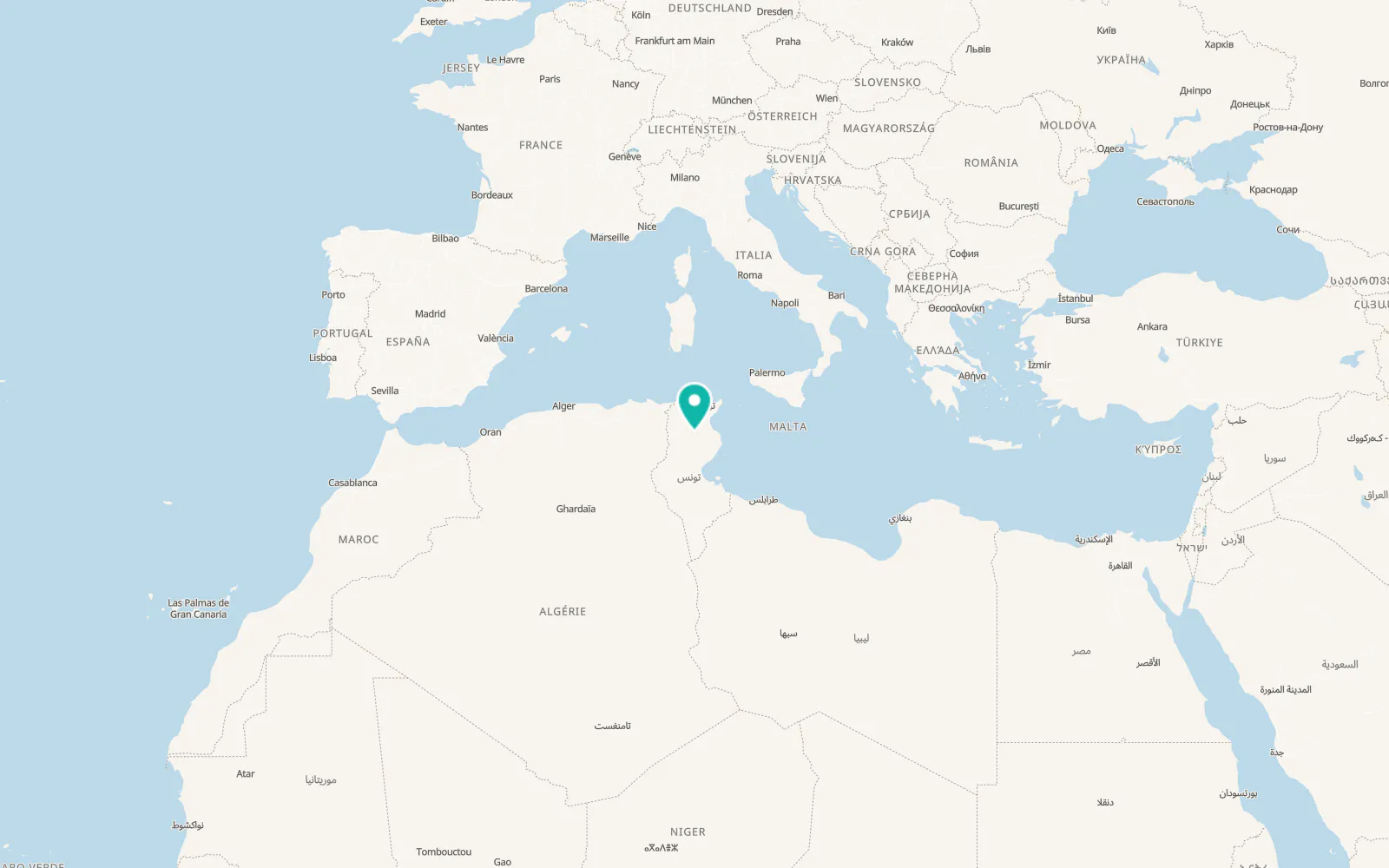 Map of Haffouz