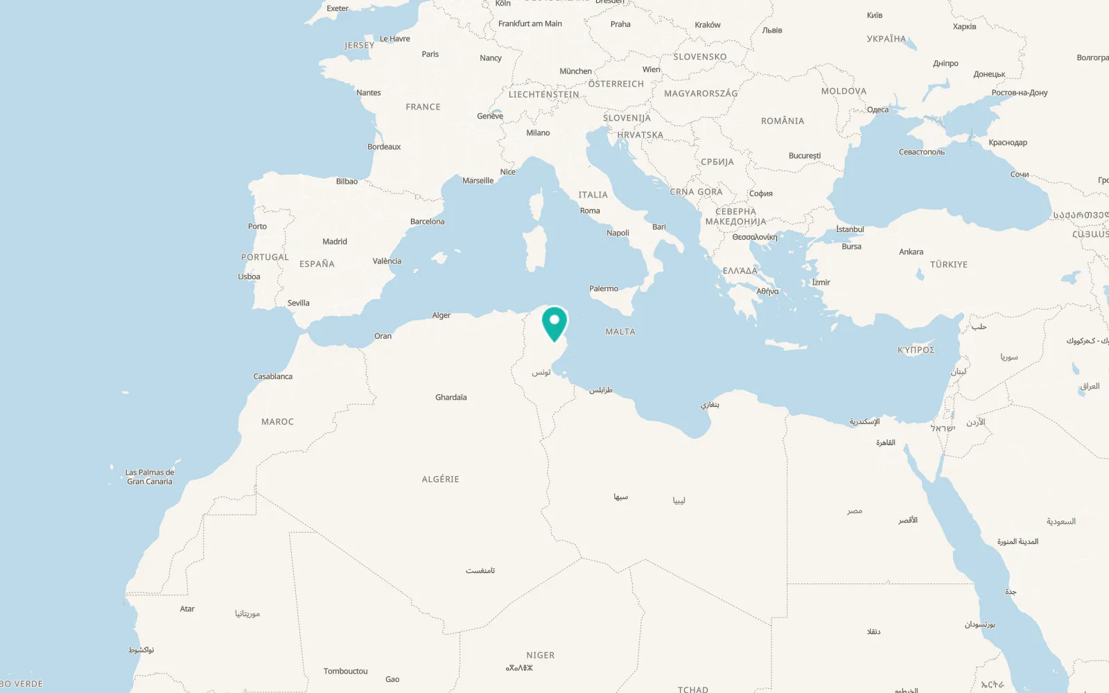 Map of Hebira
