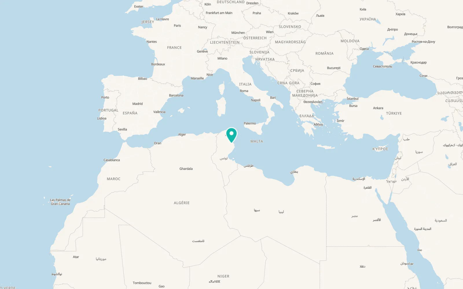Map of Menzel Hayet