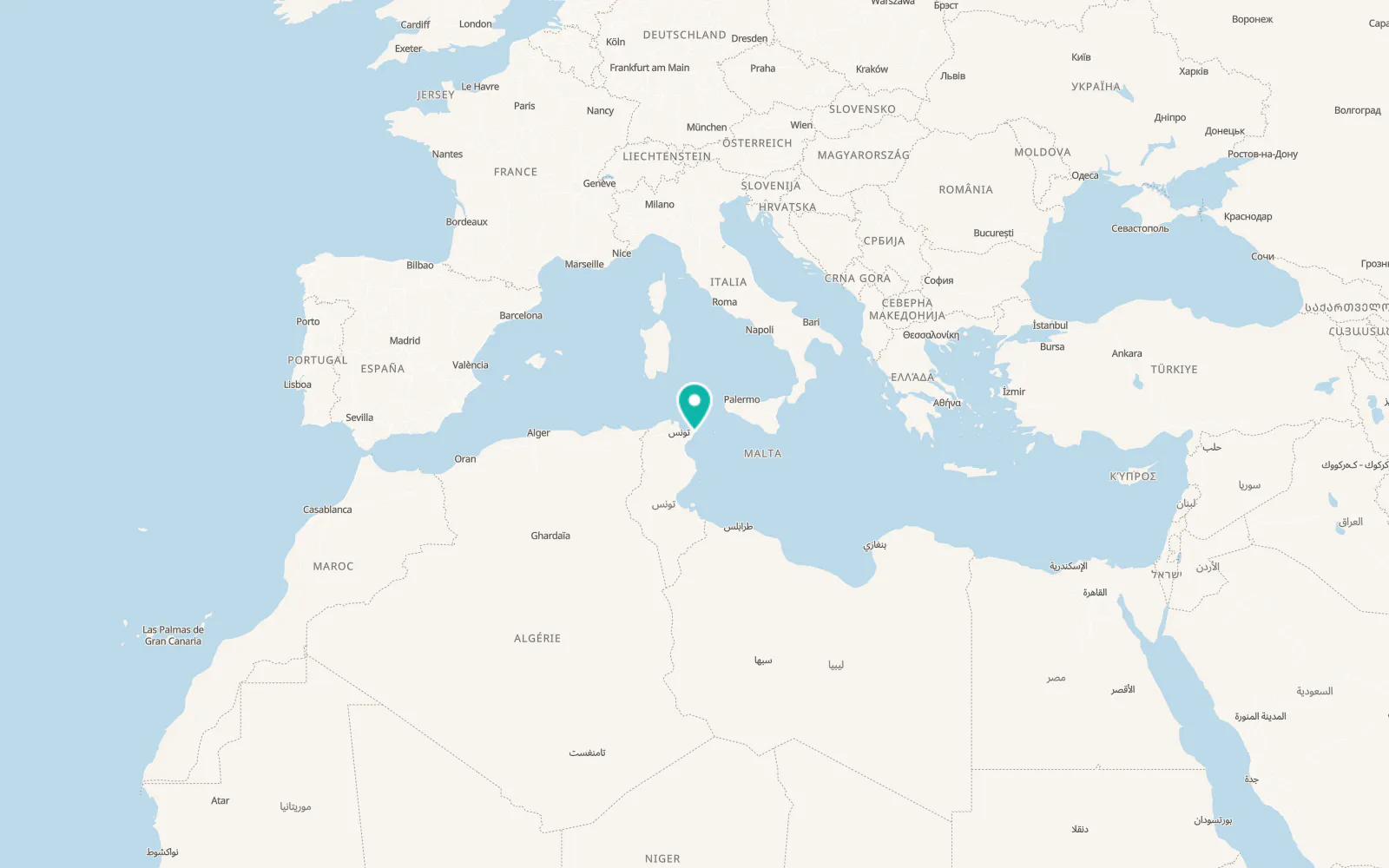 Map of Menzel Heurr