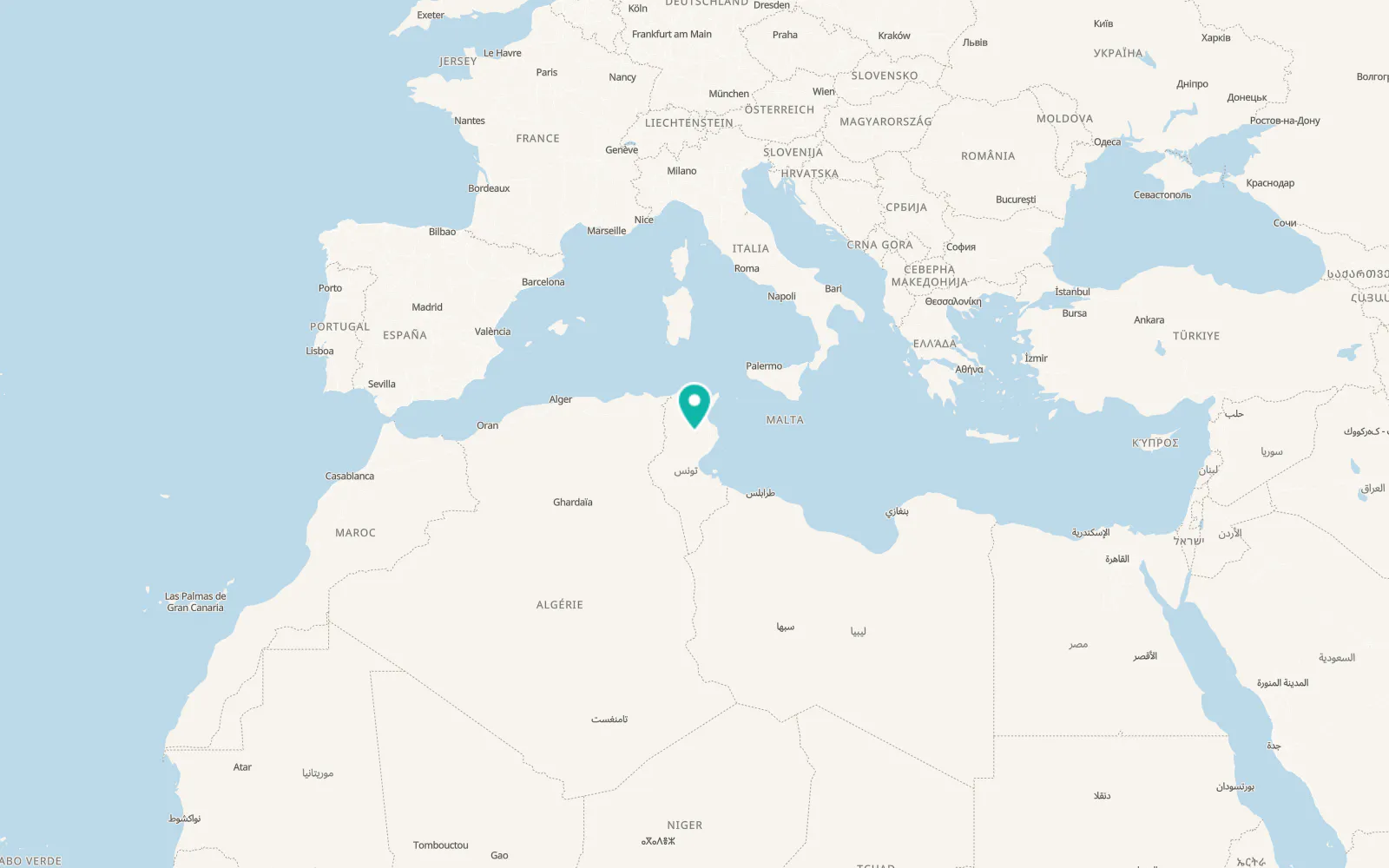 Map of Nasrallah