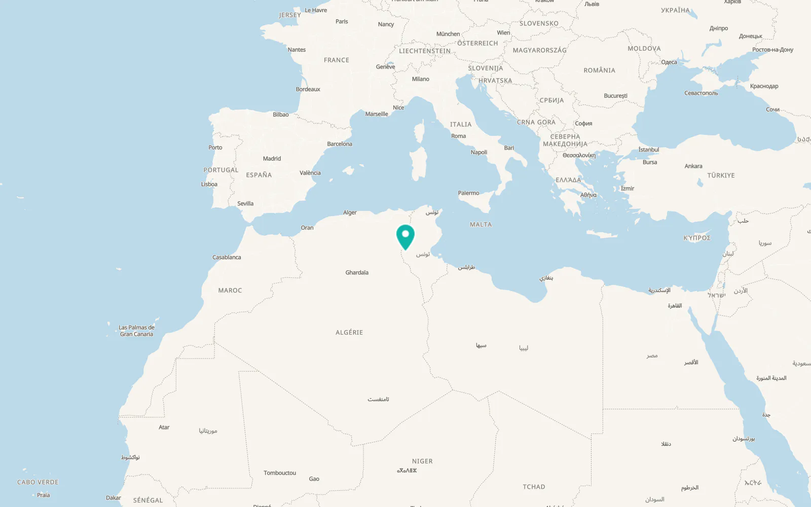 Map of Nefta