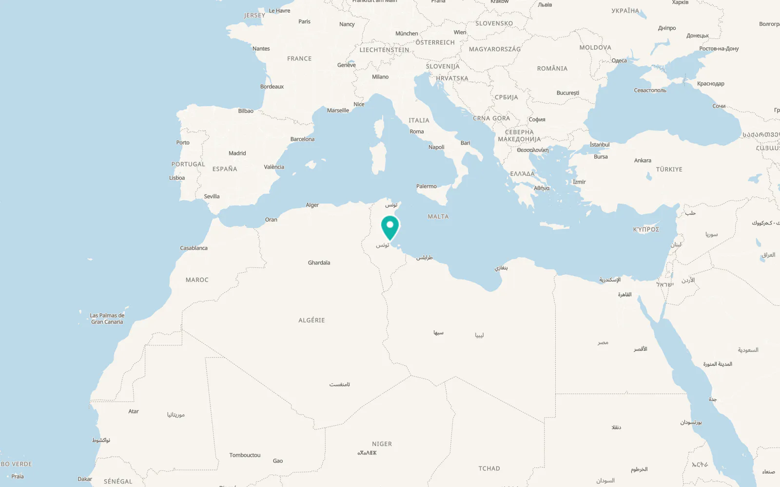 Map of Rhennouch