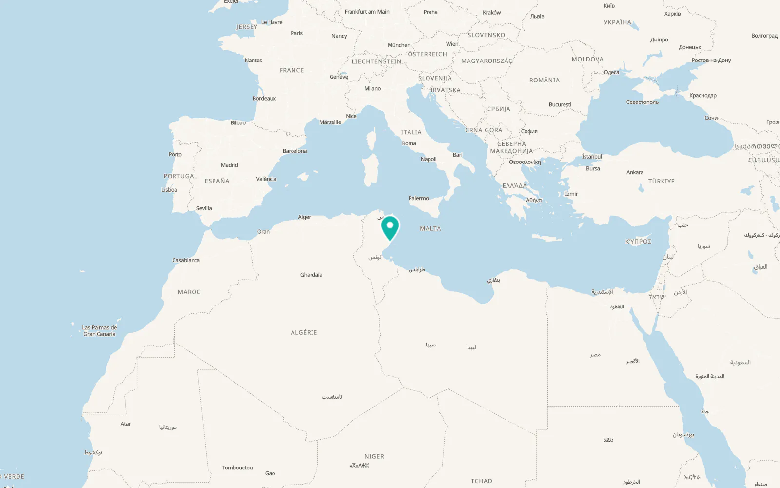 Map of Sakiet ez Zit