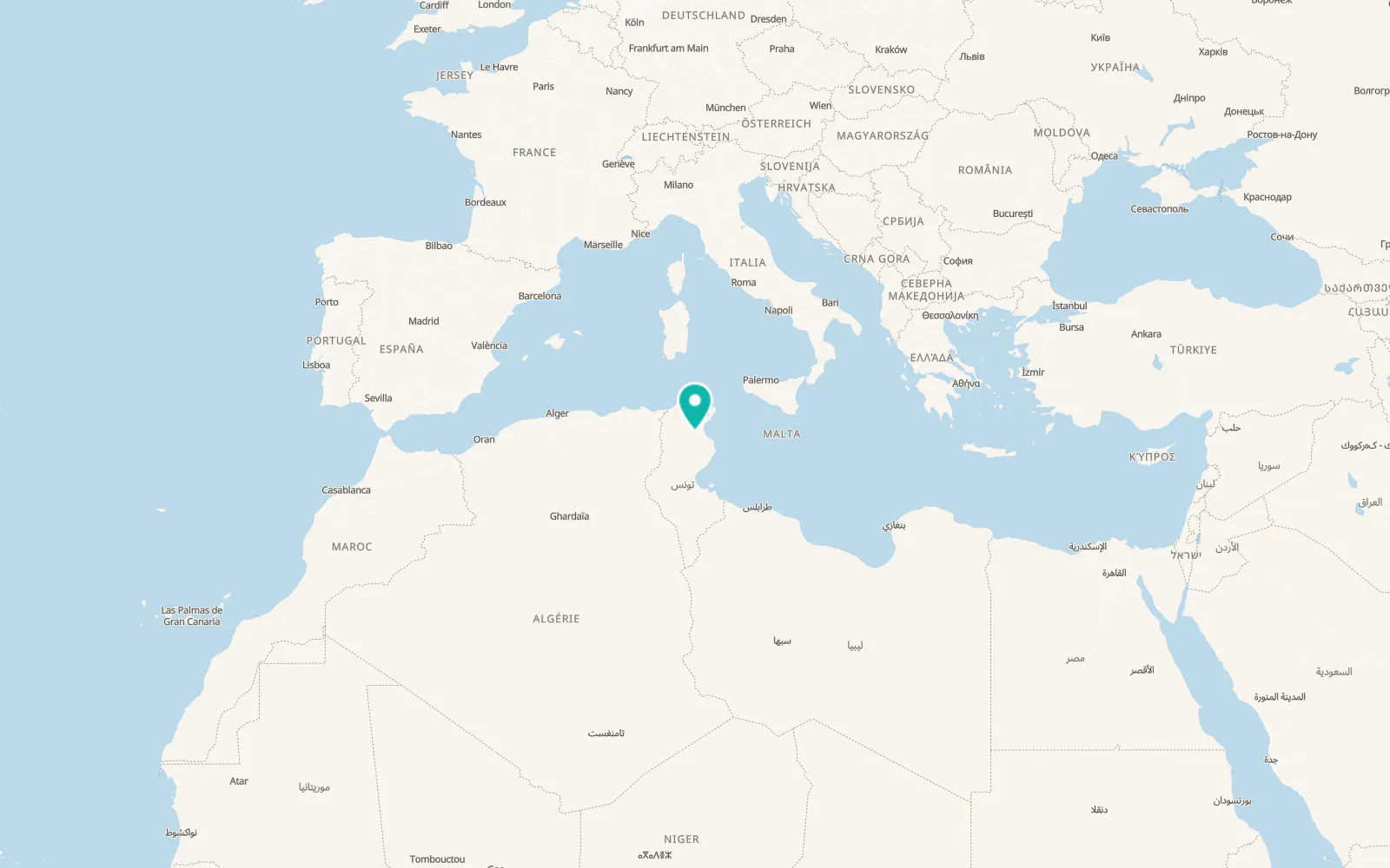 Map of Sbikha