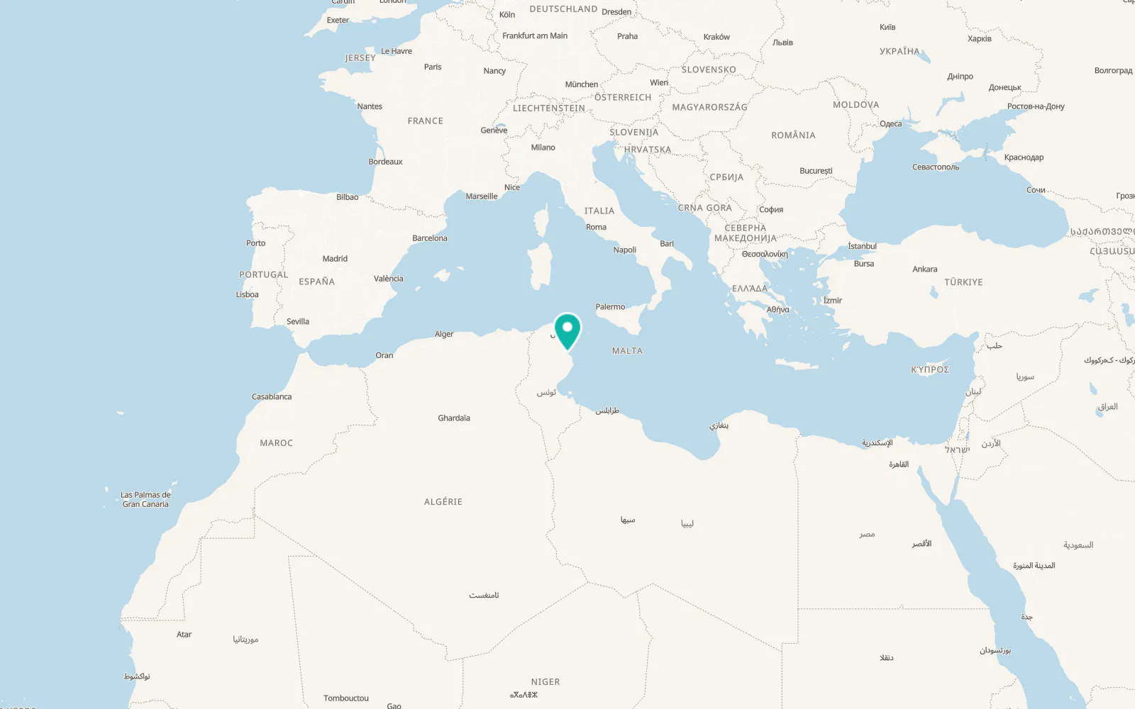Map of Sidi Ameur
