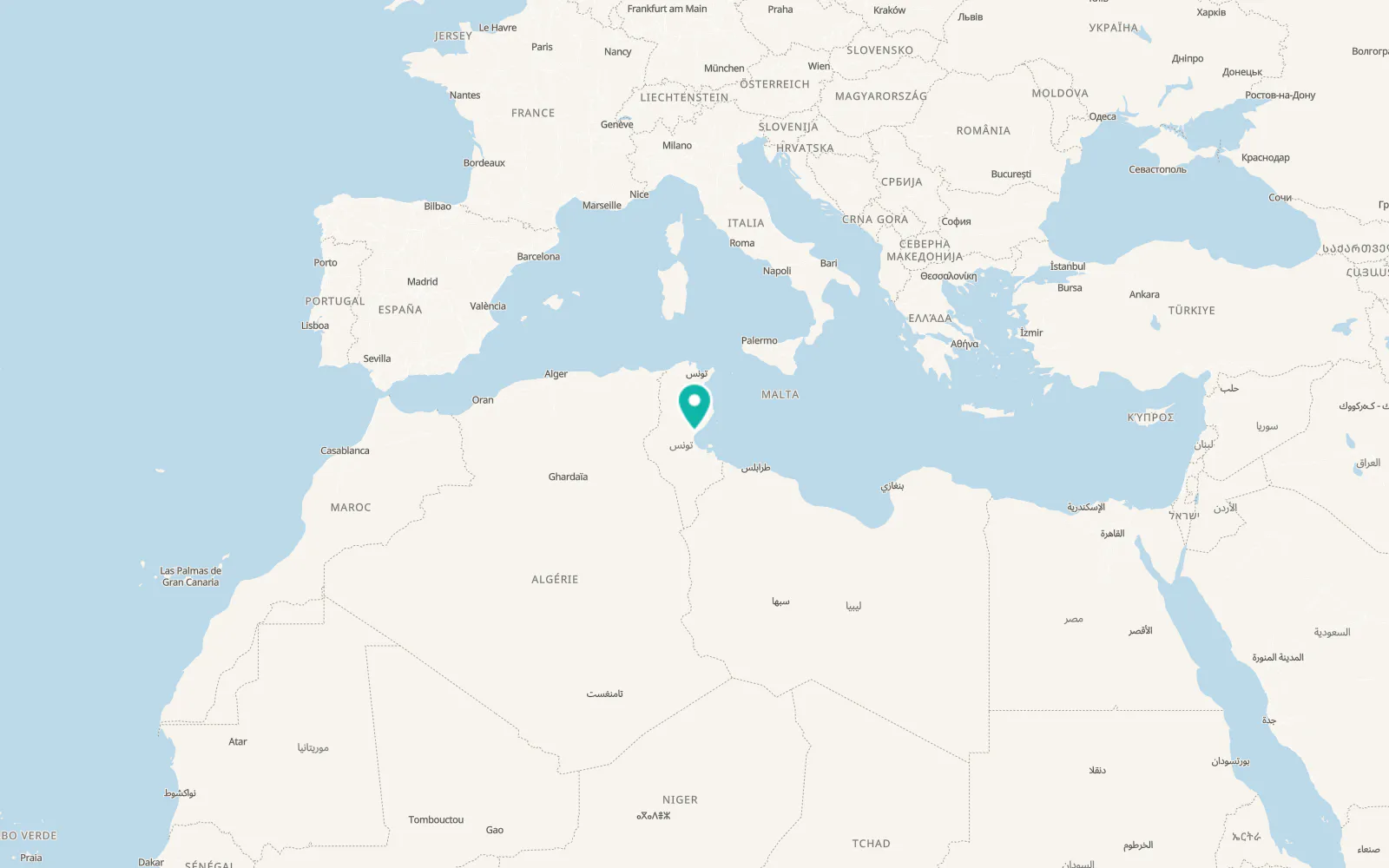 Map of Skhira