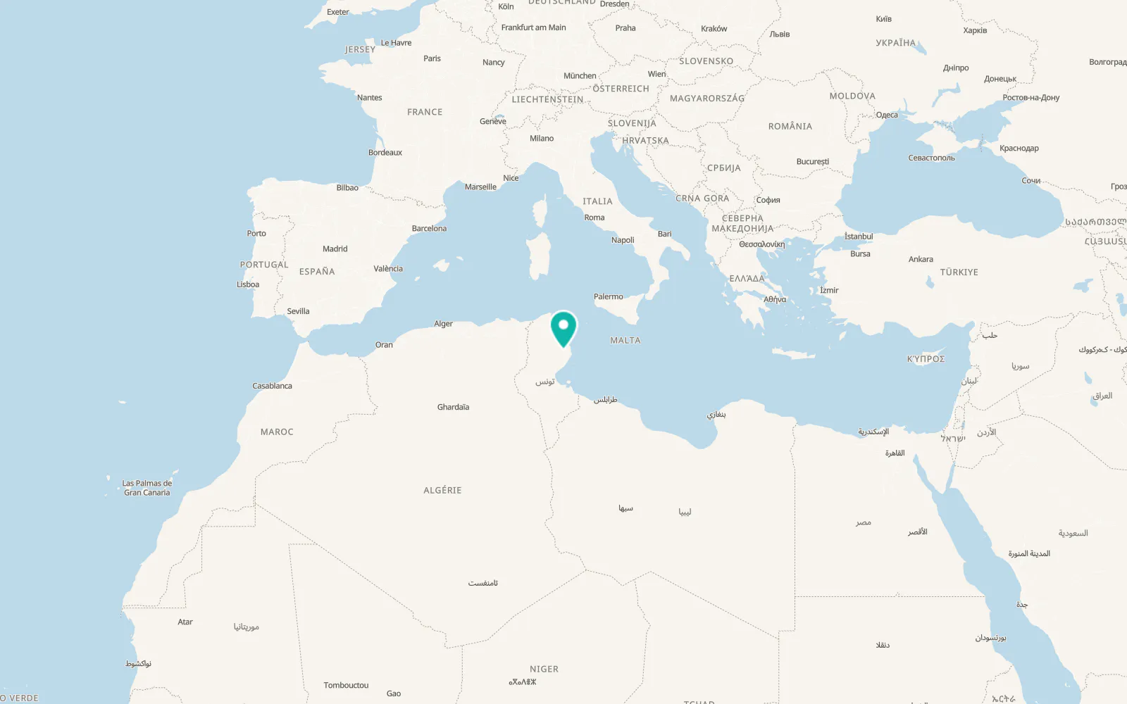 Map of Souassi