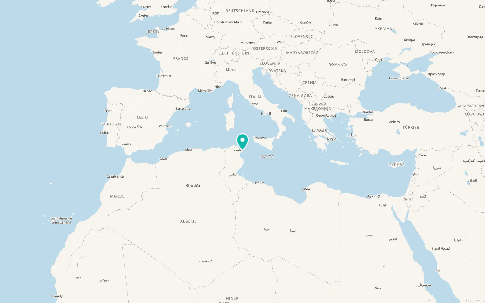 Map of Tazarka