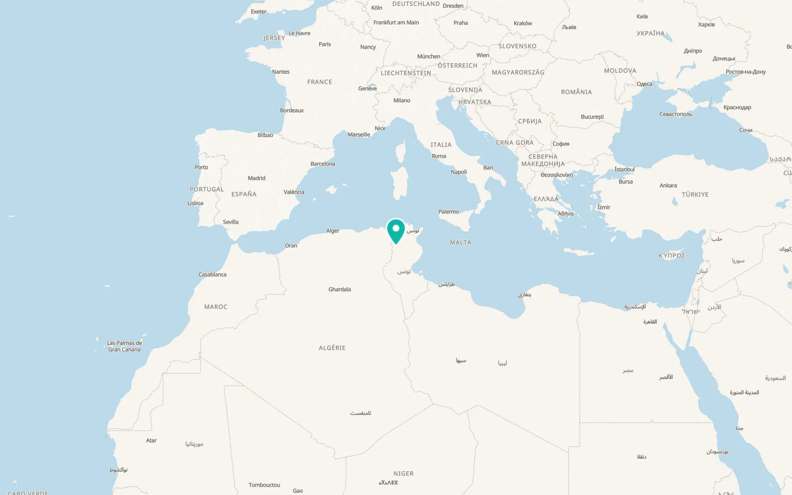 Map of Thala