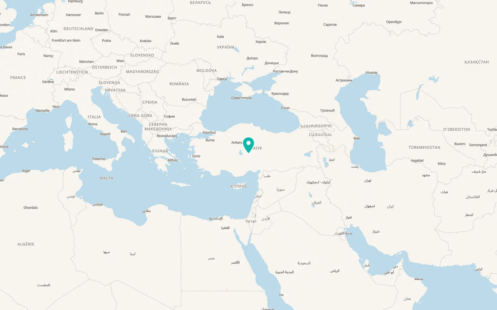 Map of Acıgöl