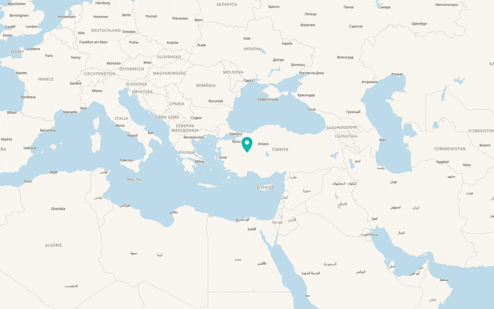 Map of Afyonkarahisar