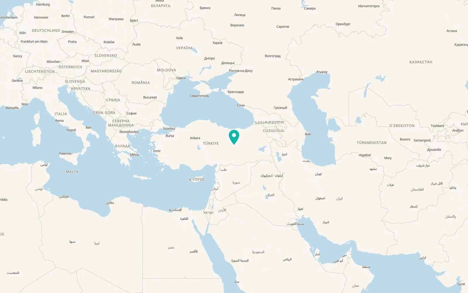 Map of Ağın