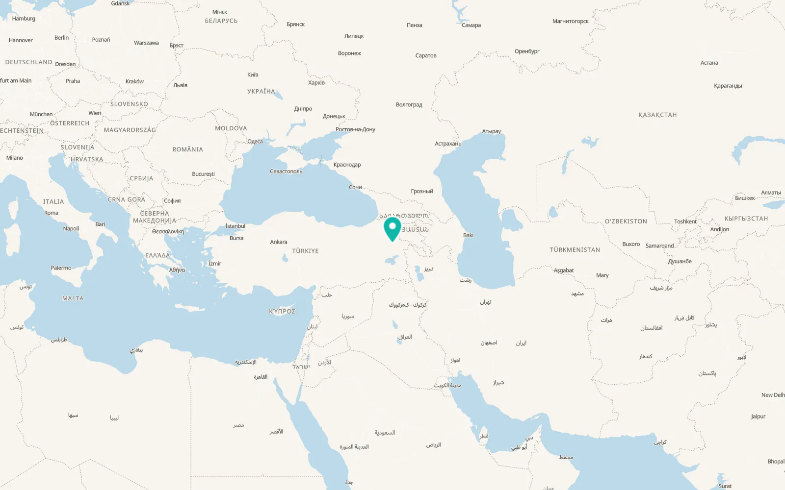 Map of Ağrı