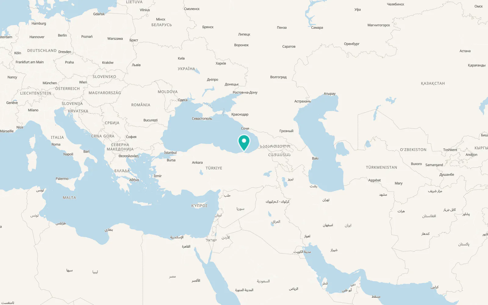 Map of Akçaabat