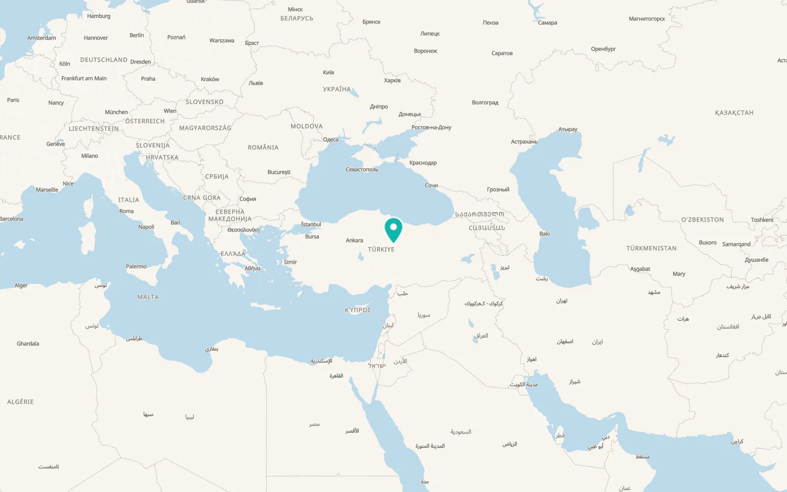 Map of Akcakışla