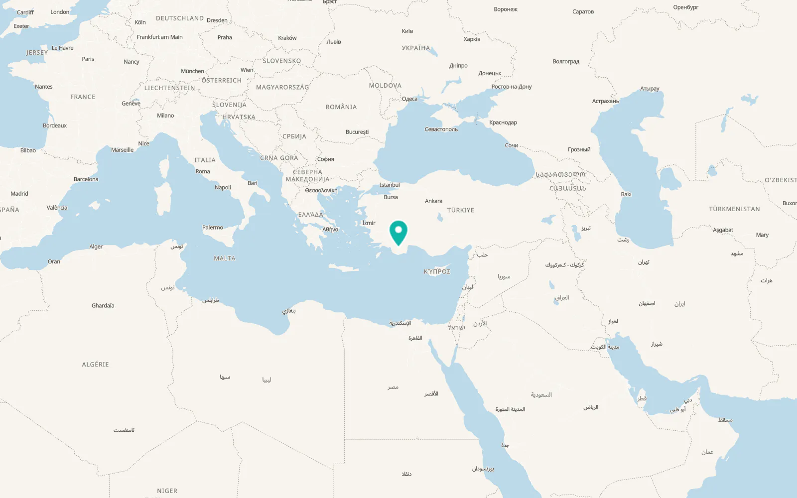 Map of Akçay