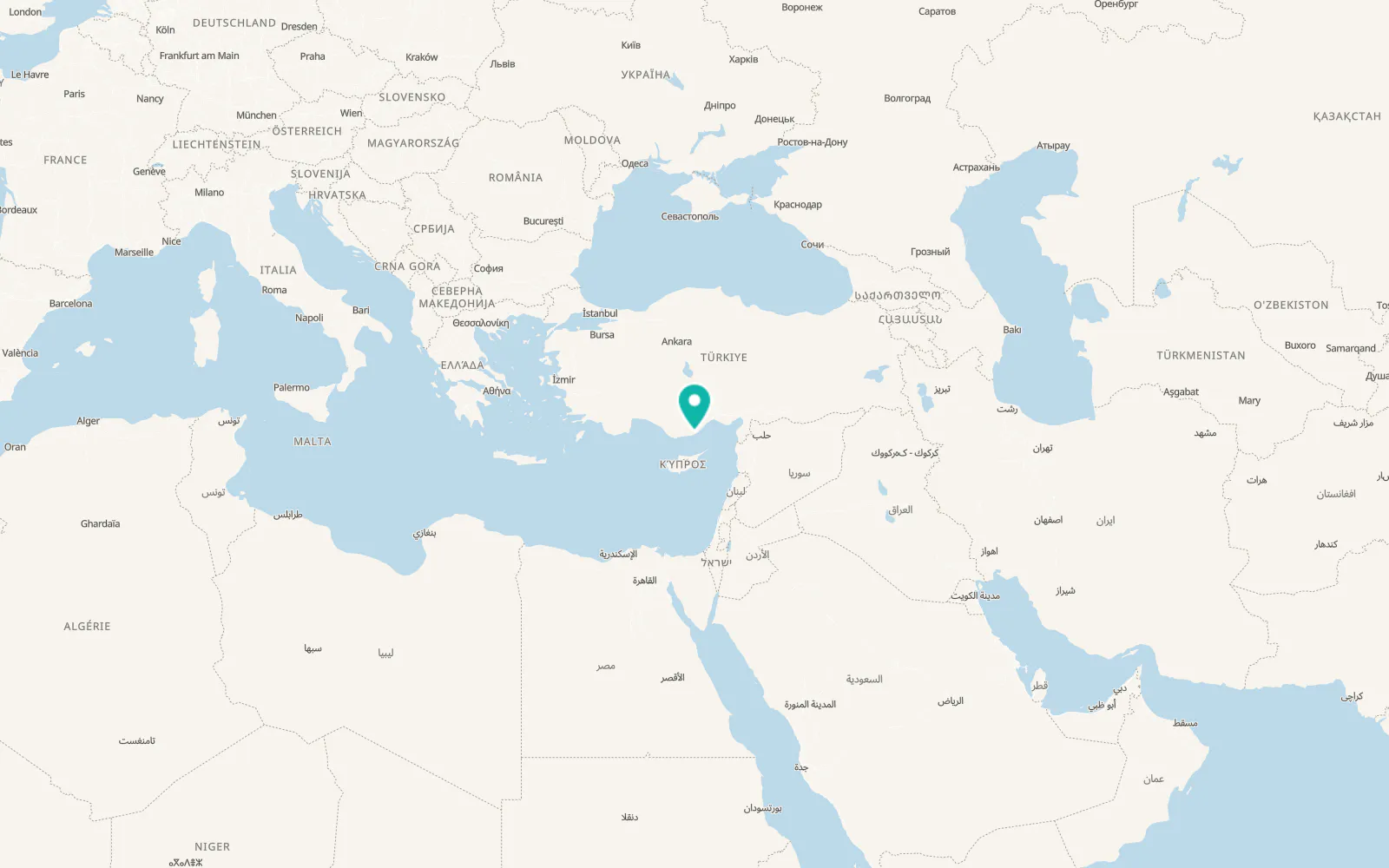 Map of Akdere