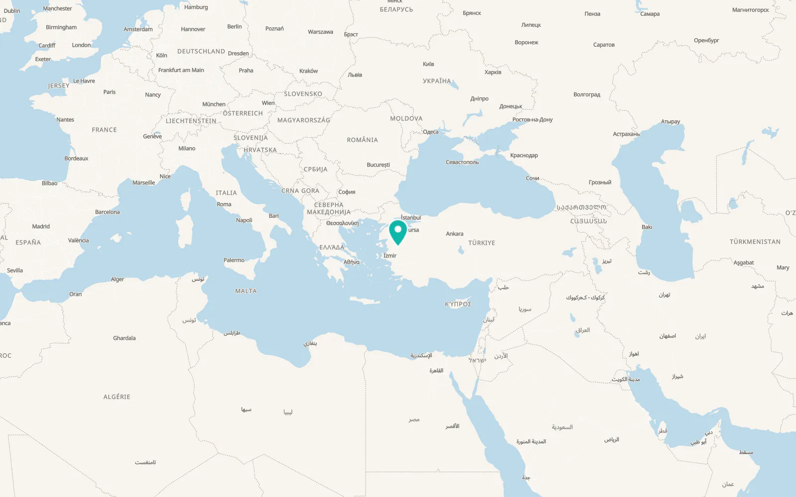 Map of Akhisar
