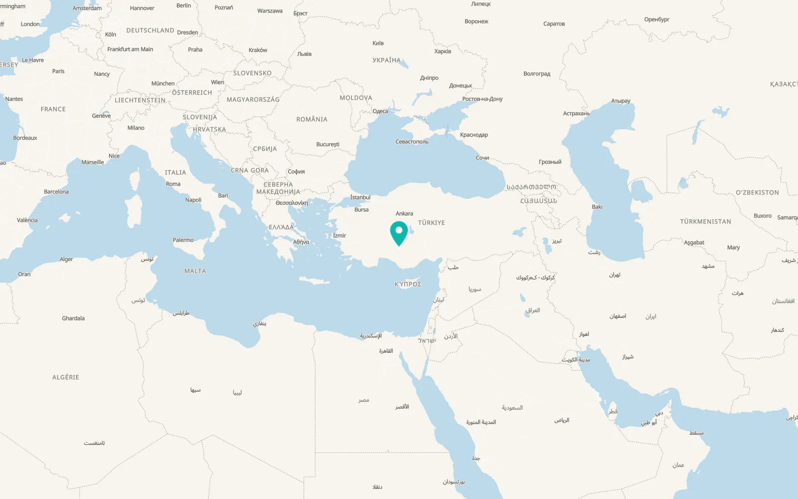 Map of Akören