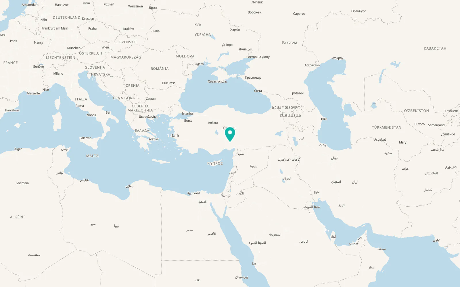 Map of Akören