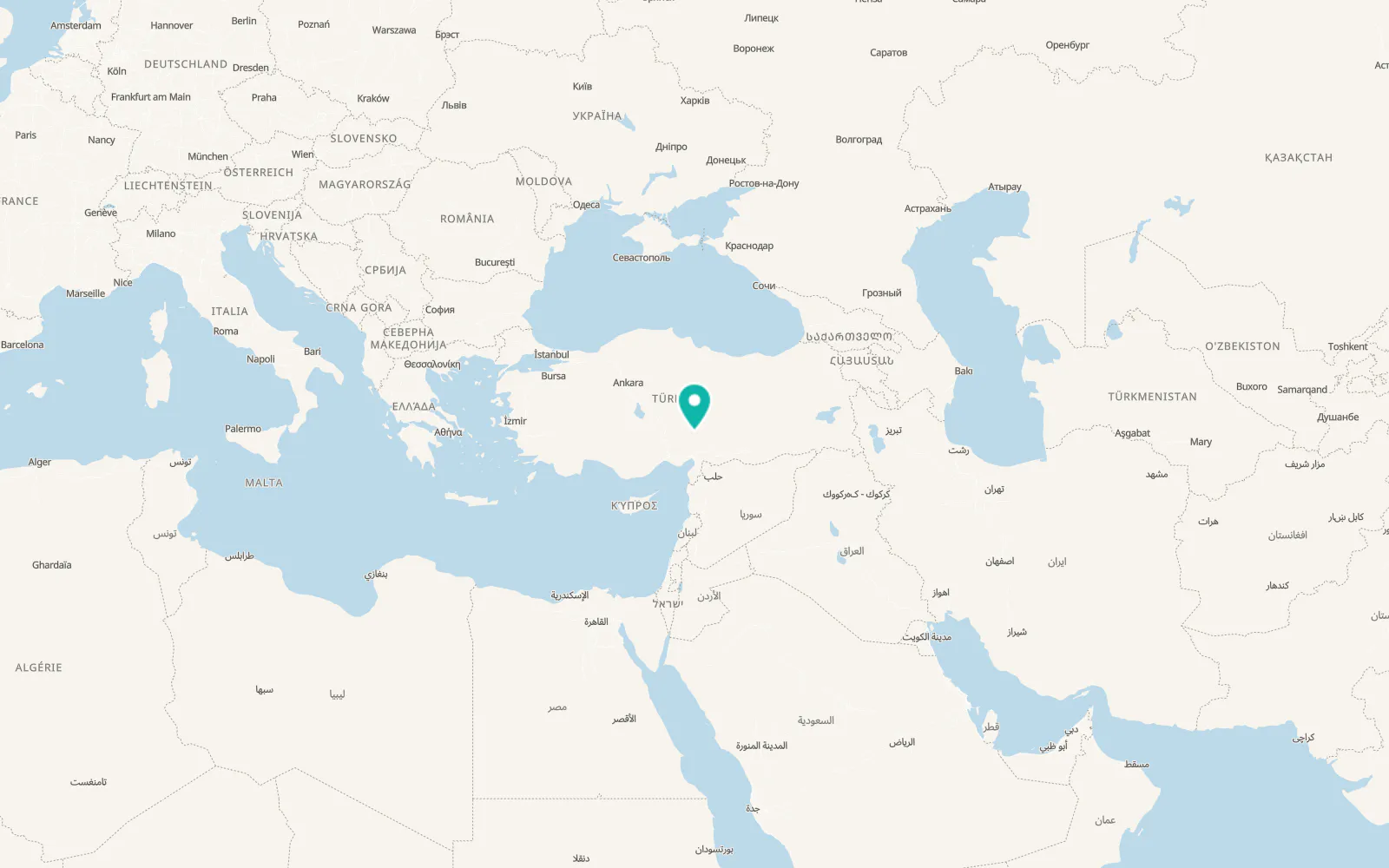 Map of Aksaağaç