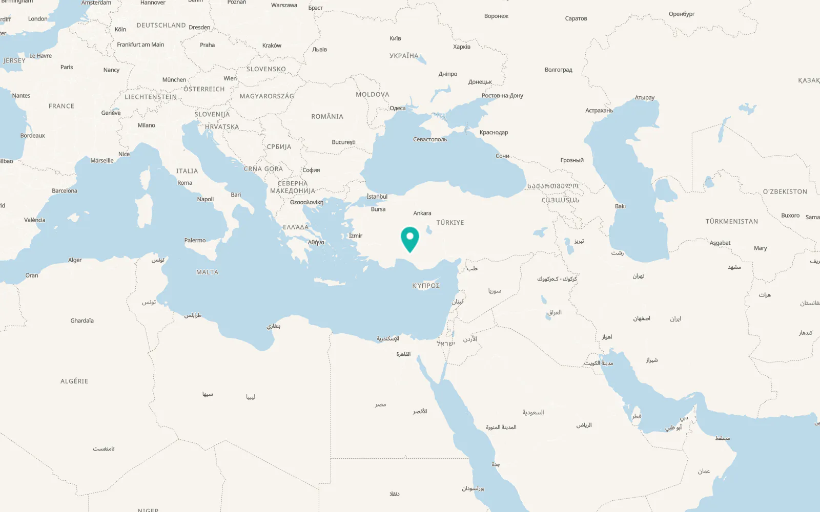 Map of Akseki