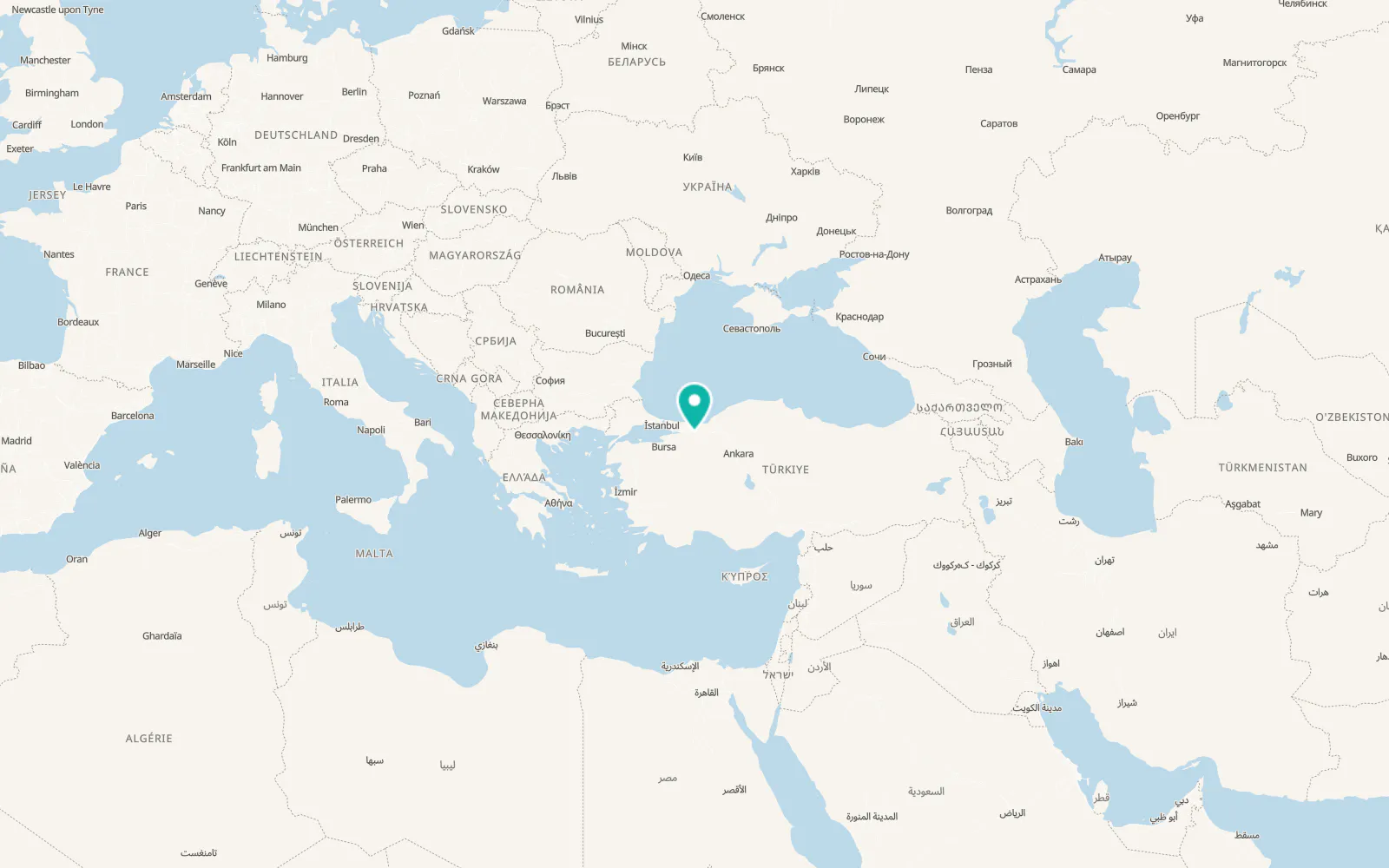 Map of Akyazı