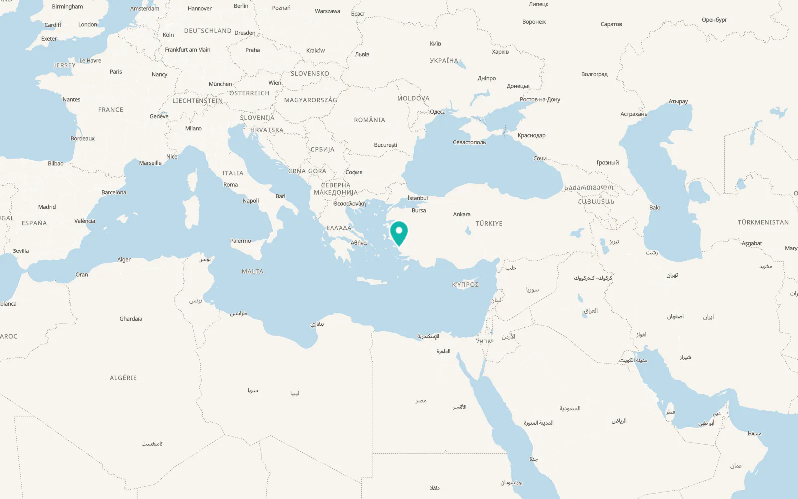 Map of Akyeniköy