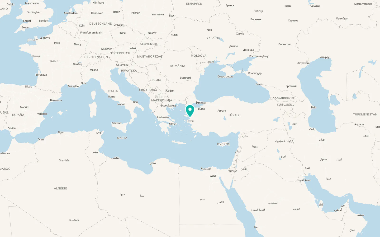Map of Aliağa