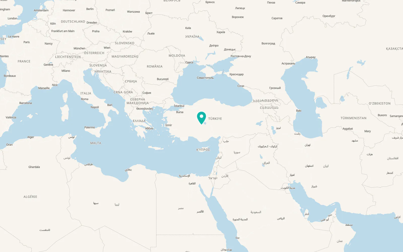 Map of Altınekin