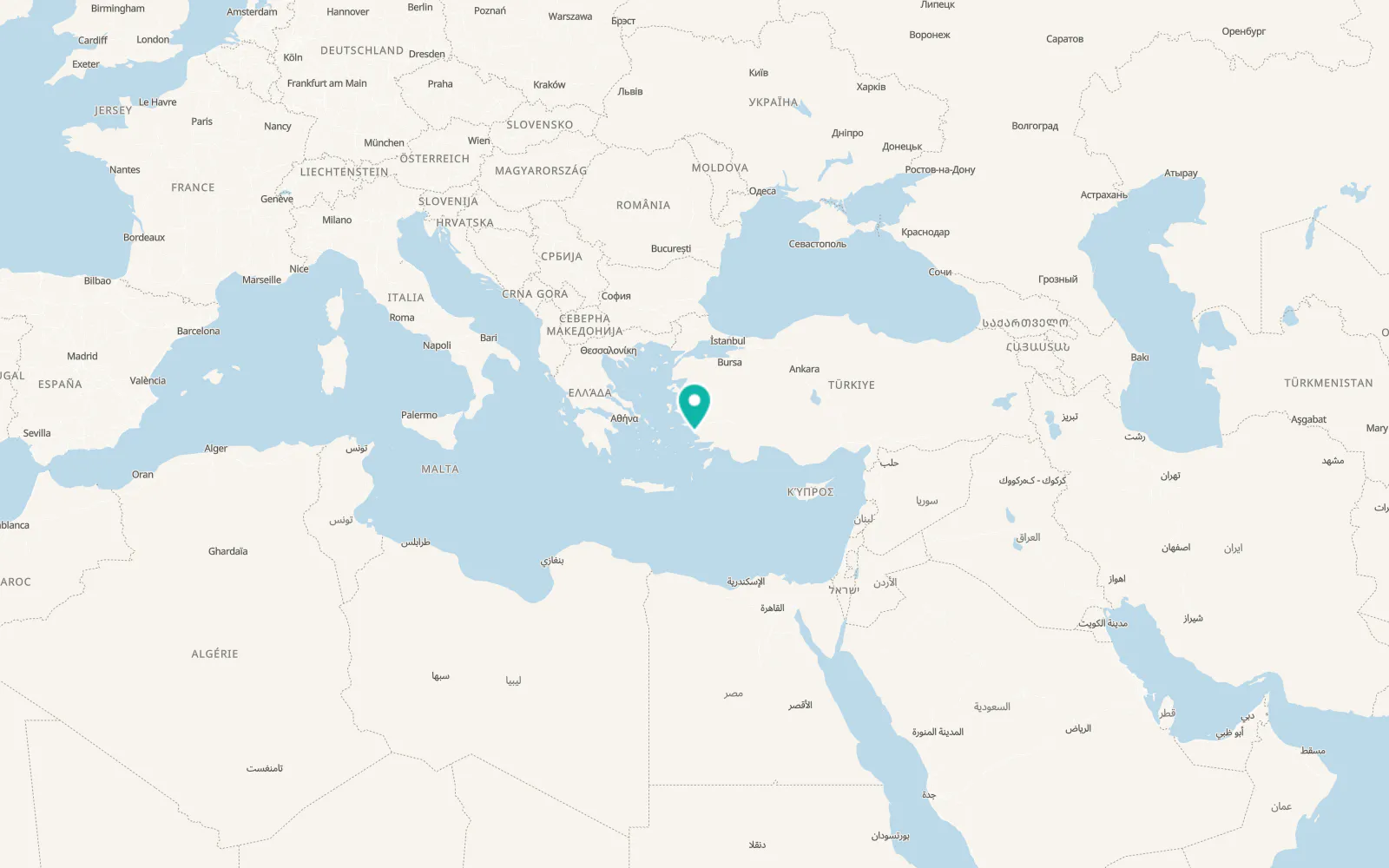 Map of Altınkum