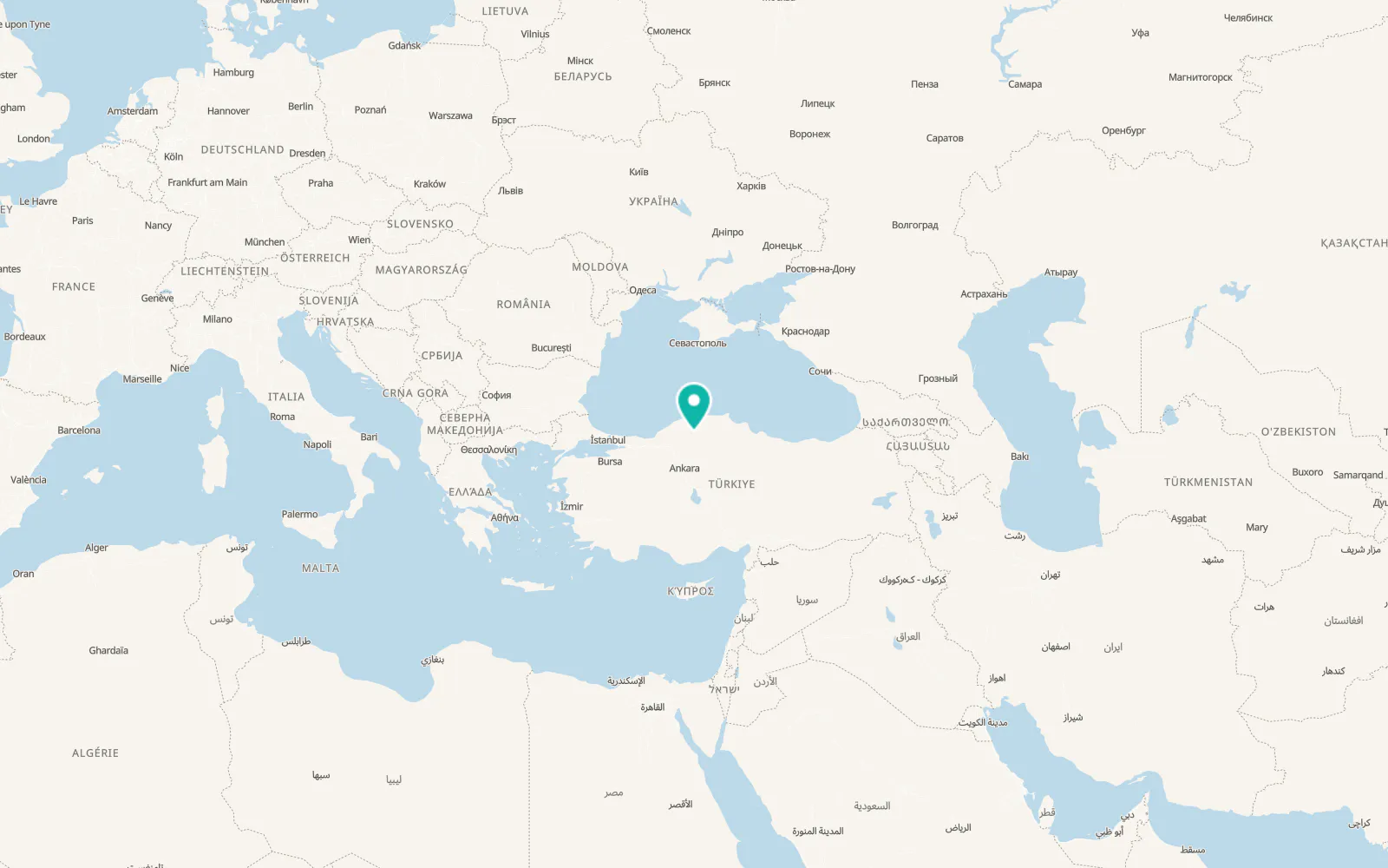 Map of Araç