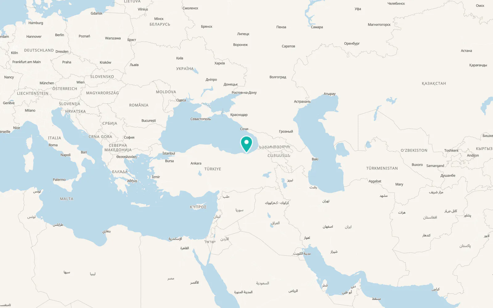 Map of Araklı