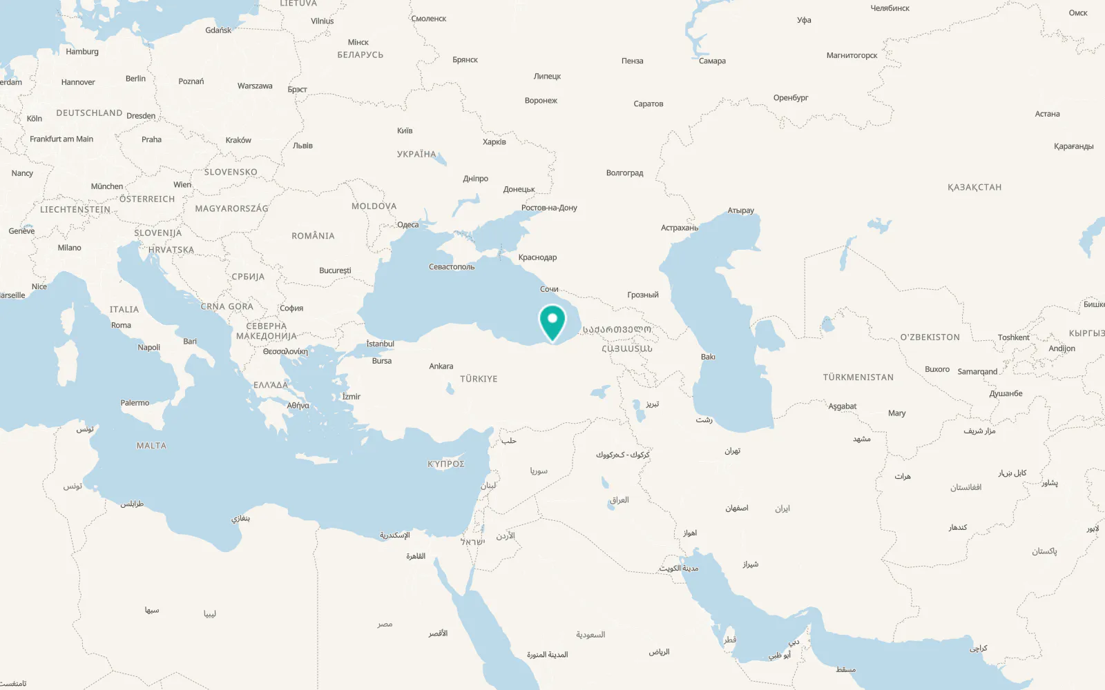 Map of Arsin