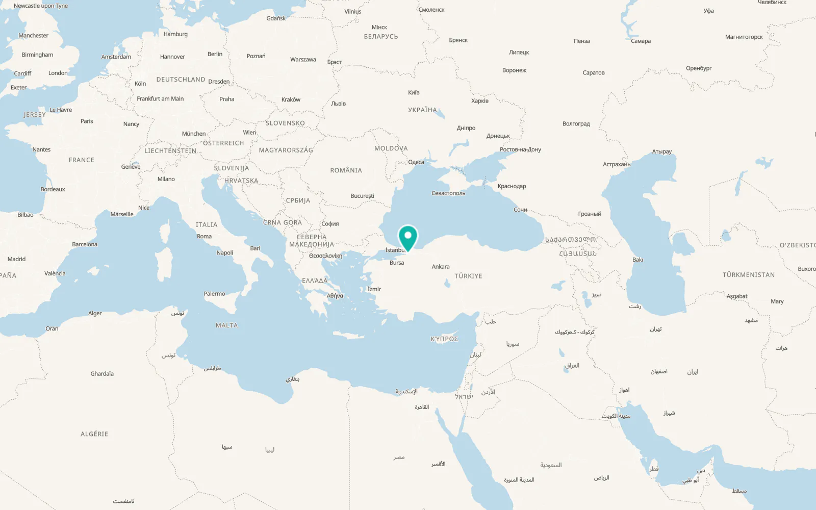 Map of Arslanbey