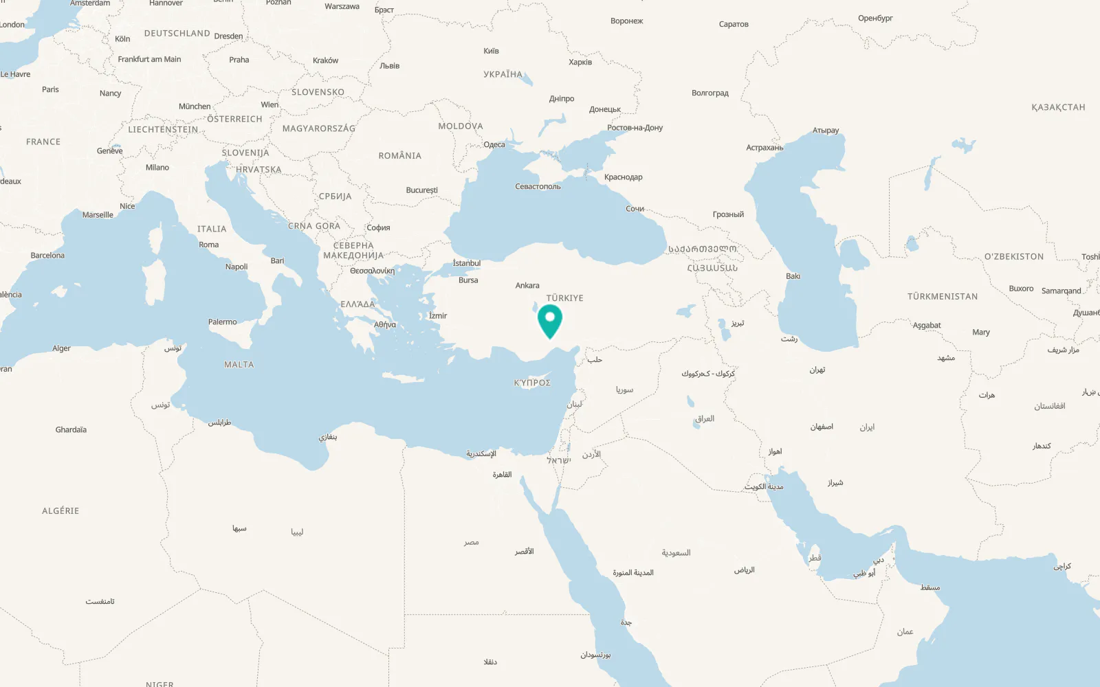 Map of Arslanköy