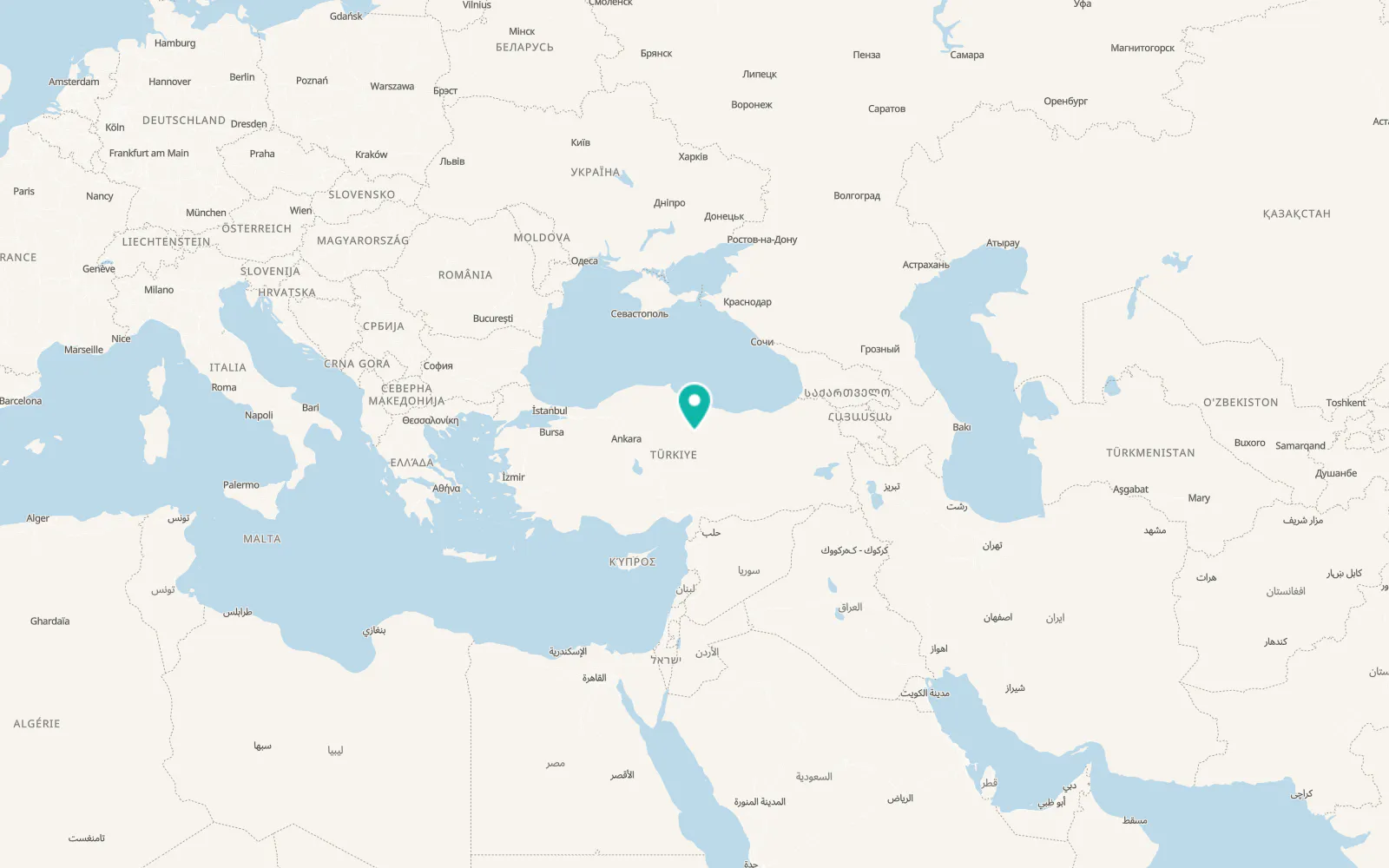 Map of Artova
