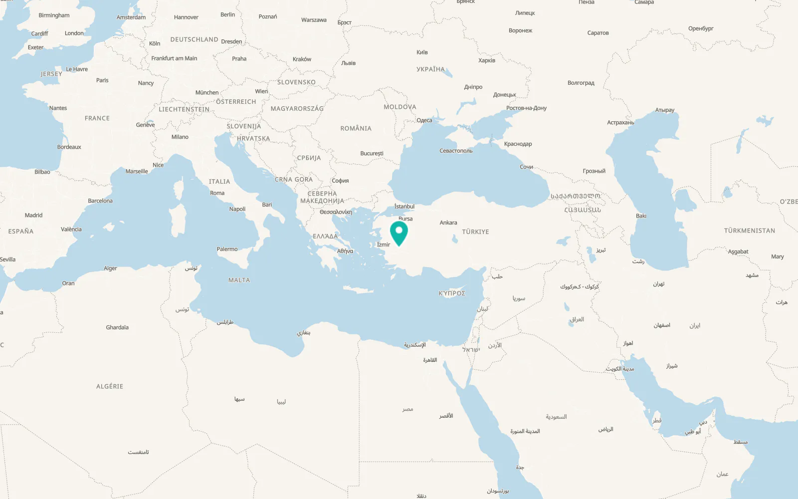 Map of Aşağıyakacık