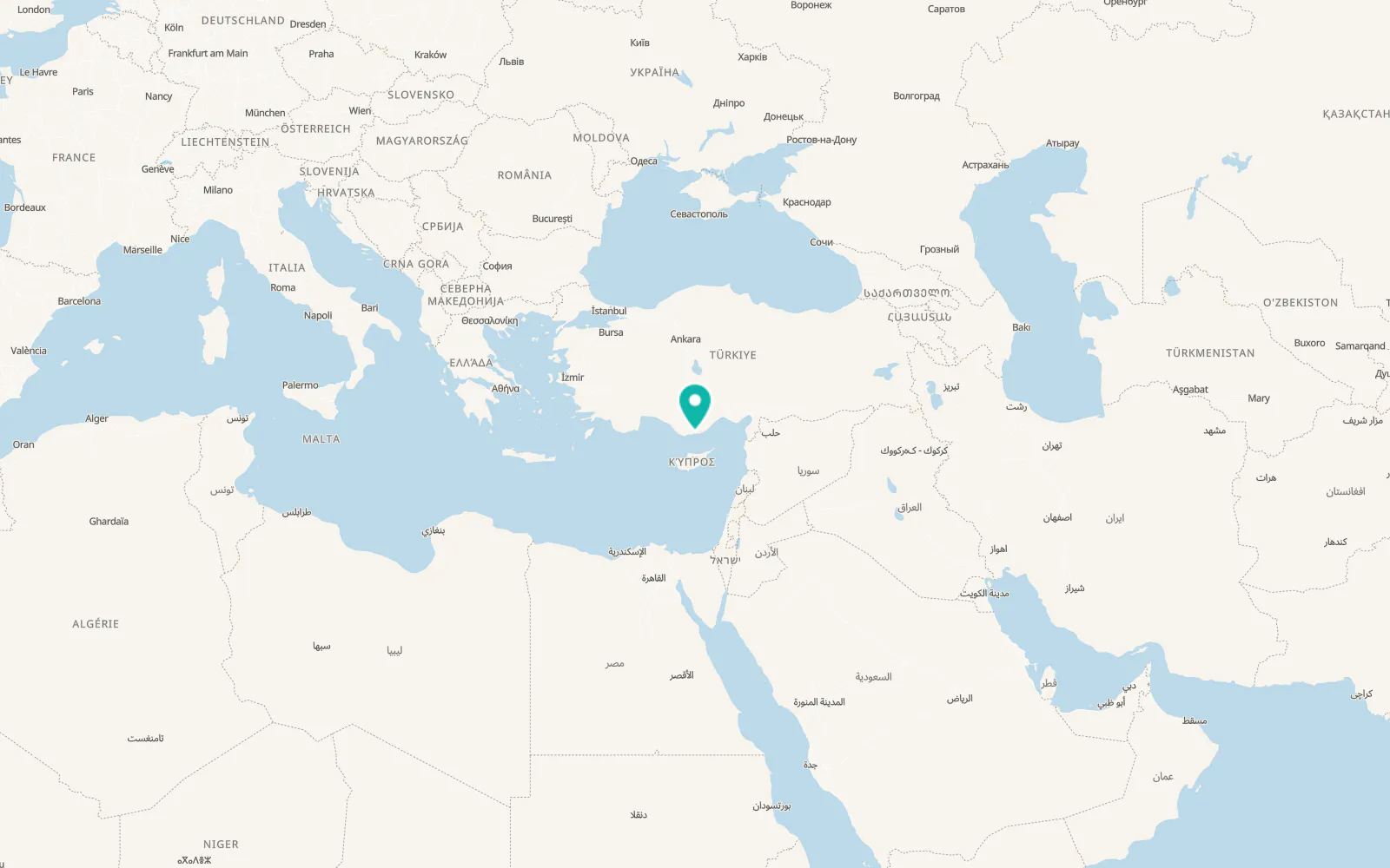 Map of Aydıncık