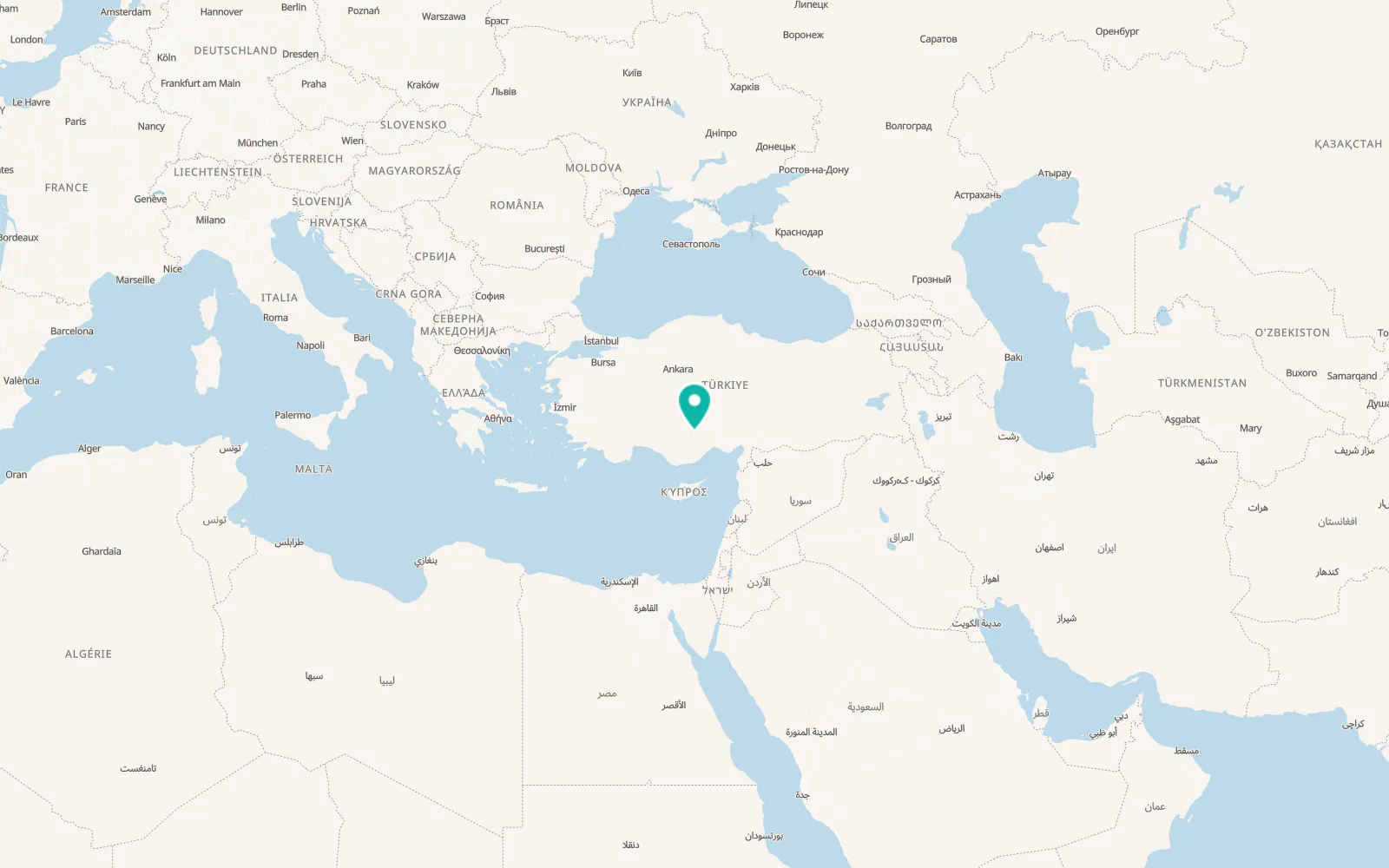 Map of Ayrancı