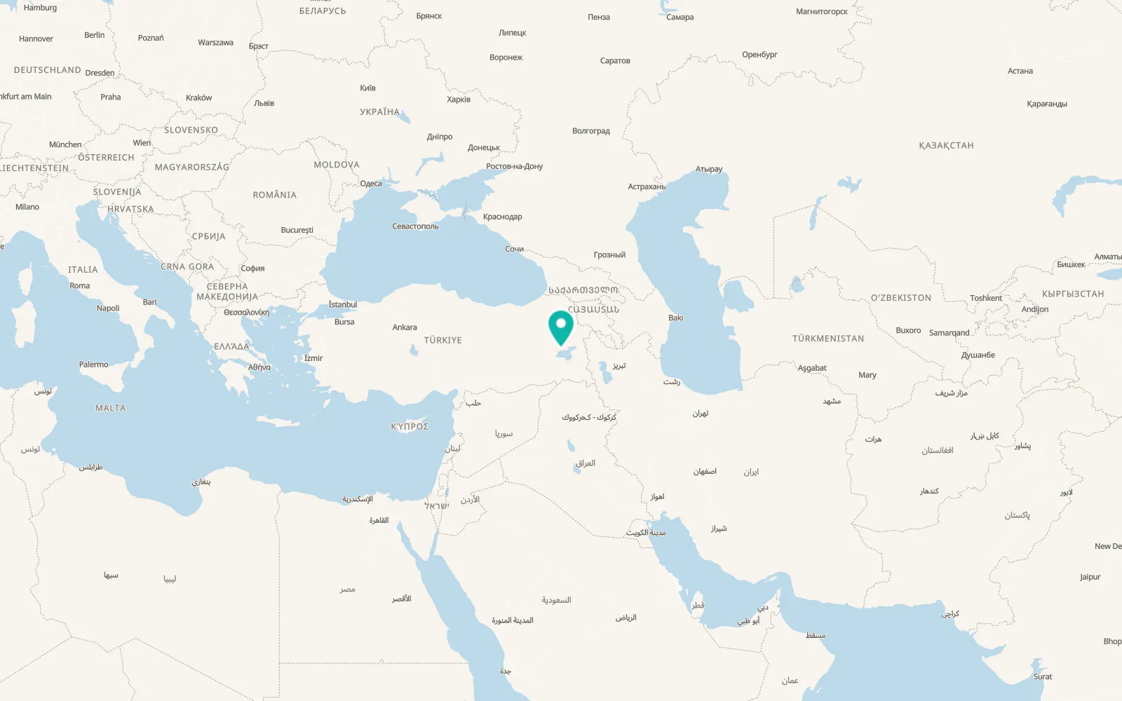 Map of Bahçedere