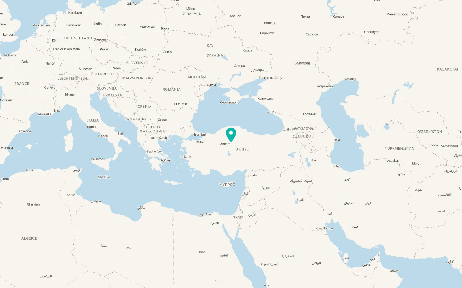 Map of Balışeyh