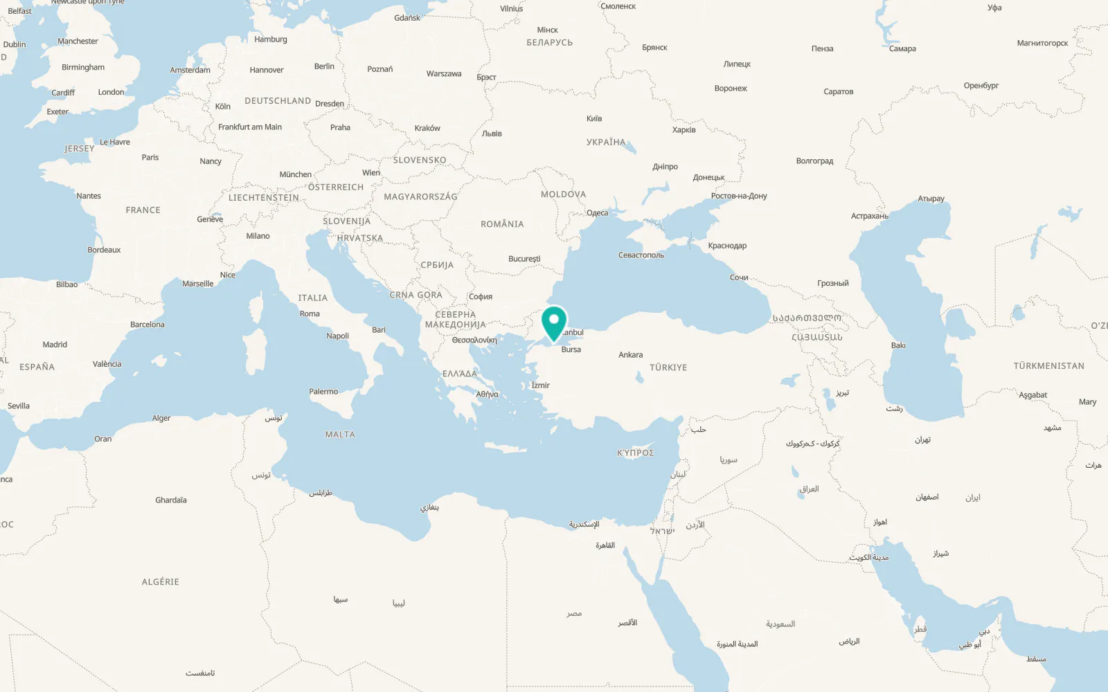 Map of Bandırma