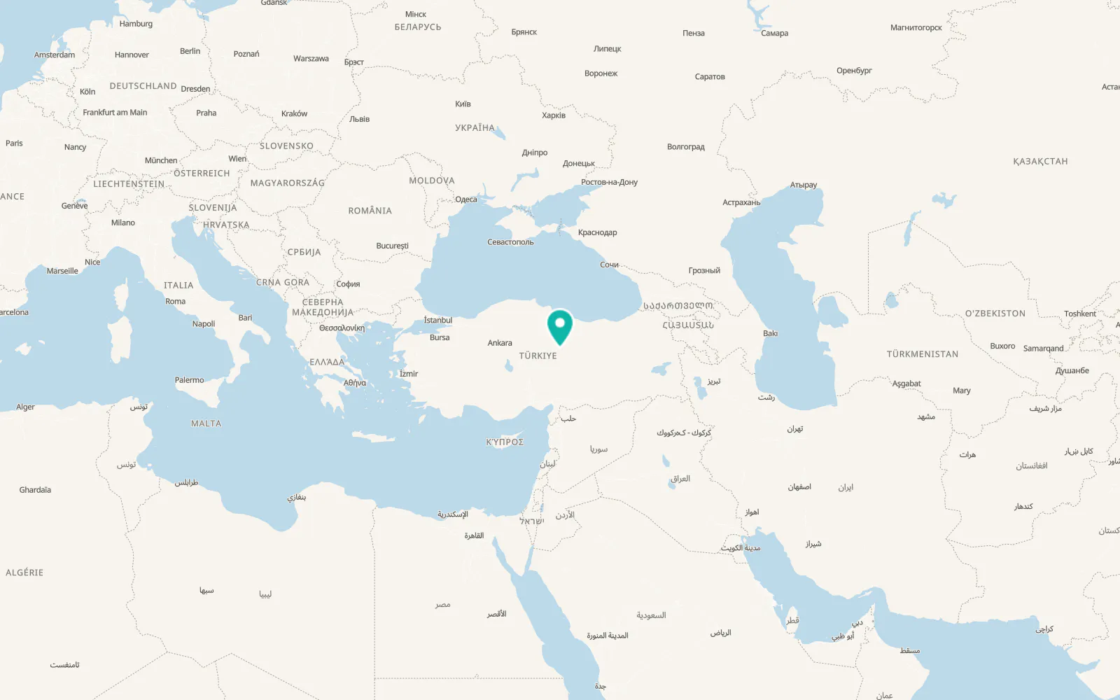 Map of Bedirli