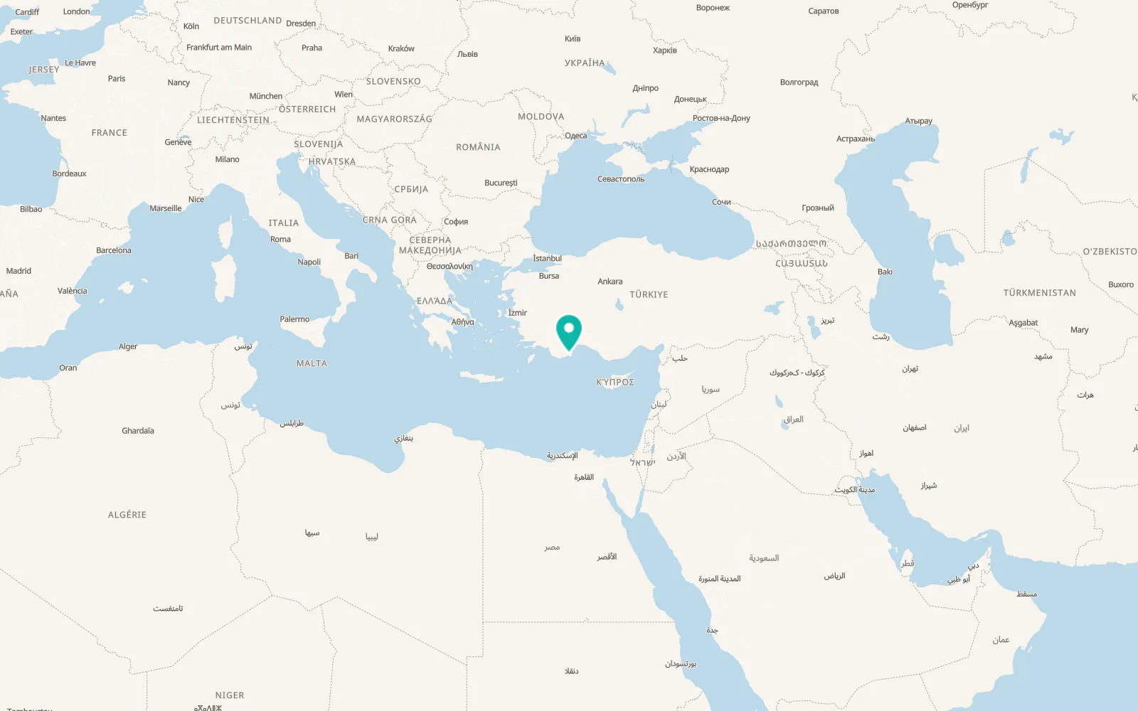 Map of Beykonak
