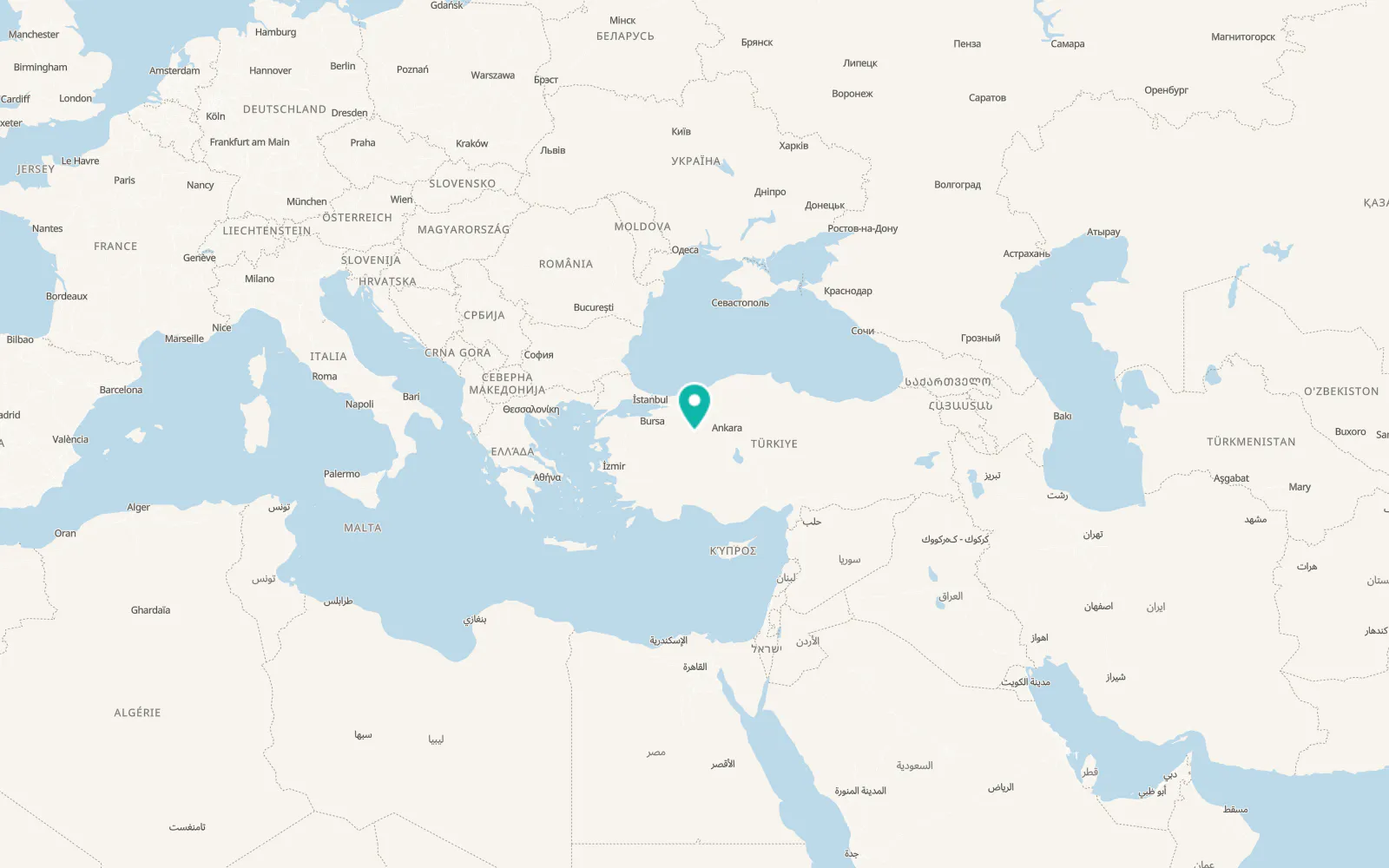 Map of Beylikova