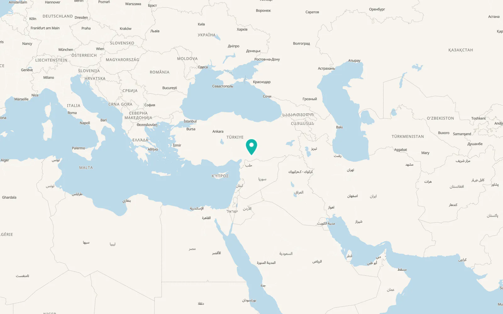 Map of Bilek